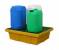 Produit d'hygiène Bac de rétention 70 litres fond plat 810*640*240 mm Capacité 70 litres avec caillebotis plastique BGT