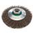 Abrasif Brosse conique en acier inoxydable Dia 100x20x20x  M14 fil 0.30 mm Rhodius