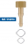 Flamme Kit ecrou 16X150D + olive etagee + collier 10 & 6.3mm Le Lorrain