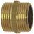Raccord et accessoire Mamelon double 12x17 3/8 laiton