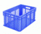Stockage Retention Bac gerbable norme europe 600X400X315 mm bleu parois ajourés fond plein