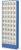 Mobilier Armoire à tiroirs avec bacs repliables 50 bacs transparent 1820x634x200mm 5007 bleu brillant