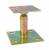 Visserie Fixation Support de fixation en acier bichromate 100x100mm regl h 110/155 mm