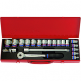 Outillage a main Coffret 1/2 20 pièces de 8 à 32mm cliquet 72