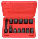 Outillage a main Coffret de douilles à chocs 6 pans 1/2'' - 10 douilles, 1 cardan, 1 rallonge - 12 Pcs de 10 à 24mm KS TOOLS