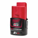 Outillage a main Batterie M12 B2 12V 2.0Ah Red Li-Ion Milwaukee