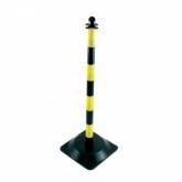 Signalisation Poteau de support Jaune/Noir ht 90cm Taliaplast