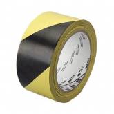 Signalisation Ruban adhesif jaune/noir vinyle très résistant 50mm x 66 M Taliaplast