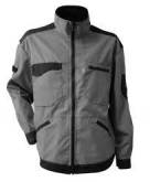 Veste Blouson carbure bicolore gris/noir mi coton/poly LMA