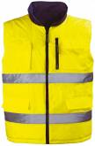 Veste Gilet reversible HI WAY jaune/gris XXL BGT