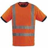 Veste Tee shirt yard HV orange EN20471 CL2 185 gr/m2 75% Polyester 25% Coton maille piquée