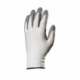 Gants  HDPE  anti coupure 5  blanc enduit PU gris  T 09 BGT