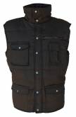 Produit d'hygiène Gilet col officier DOMVAL NOIR poly/coton canvas matelassé Taille L BGT