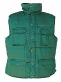 Produit d'hygiène Gilet col officier DOMVAL VERT poly/coton canvas matelassé Taille L BGT