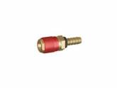 MIG/MAG Raccord rapide rouge Ø6mm passe cloison Trafimet