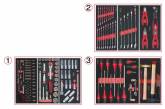 Outillage a main Composition d'outils 3 tiroirs pour servante, 158 pièces KS TOOLS