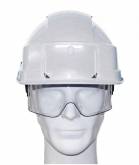 Divers CASQUE BLANC AV.AERAT.BTP CREMAILLERE LUNETTE INTEGRE