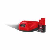 Perceuse Pack batterie M12 1 batterie 12v 2.0Ah +1 chargeur C12C Milwaukee