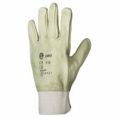 Gants fleur vachette hydrofuge vert clair, protège artère T9