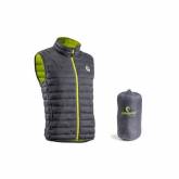 Veste Gilet matelassee KUMA  Gris/Jaune