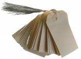 Divers ETIQUETTE AMERICAINE ECRU AVEC FIL DE FER 300 MM DIM 60X120 MM-160G-