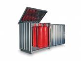 Mobilier Cabine pour bouteilles de gaz 11 x 33kg 1470 x 1420 x 1080mm toit rabatable acier galvanisé