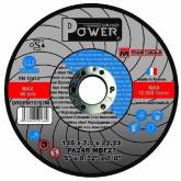 Abrasif Disque power acier/inox 125x3.2 moyeu deporte