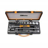 Outillage a main 920A/C12X-COFFRET 12 DOUILLES+5 ACC.1/2 BETA TOOLS