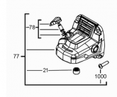 Engrenage kit de montage rep : 077 pour meuleuse AG10-125EK