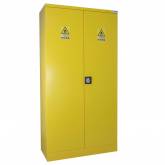 Mobilier AL305J - Armoire de sûreté pour produits dangereux - Armoire haute à 2 portes - 240 L - Jaune TRIONYX