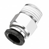 Fluiditique Raccord Instantane droit Male conique R 1/8'' pr tube 6 Prevost