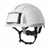 Divers Casque ventilé EVOLITE cr2 jugulaire porte badge blanc JSP