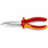 Outillage a main Pince à becs demi-ronds 200mm coudés à 40° Isolée 1000V Knipex