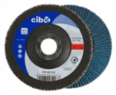 Finition Disque a lamelles Ø125x22 gr40 ceramique bombe Cibo