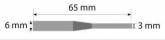 Abrasif Axe finition Ø6mm alesage Ø3mm Cibo