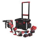 Perceuse Powerpack 4 outils + trolley PACKOUT M18 FPP4C-555T Milwaukee