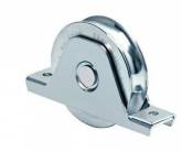 Visserie Fixation Galet sur chape 100mm - gorge ronde 19.5 - 380kg max