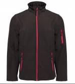 Divers Veste Veste Softshell homme 3 couches PEN DUICK ATLANTIC MEN noir/rouge 95% polyester 5% élasthanne