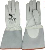 Gant tig fleur de caprin manchette croute 15cm couture aramide