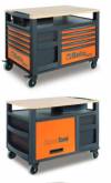 Mobilier Etabli mobile SuperTank avec plan de travail en bois et 10 tiroirs RSC-O BETA TOOLS