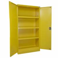 Mobilier AL305J - Armoire de sûreté pour produits dangereux - Armoire haute à 2 portes - 240 L - Jaune TRIONYX