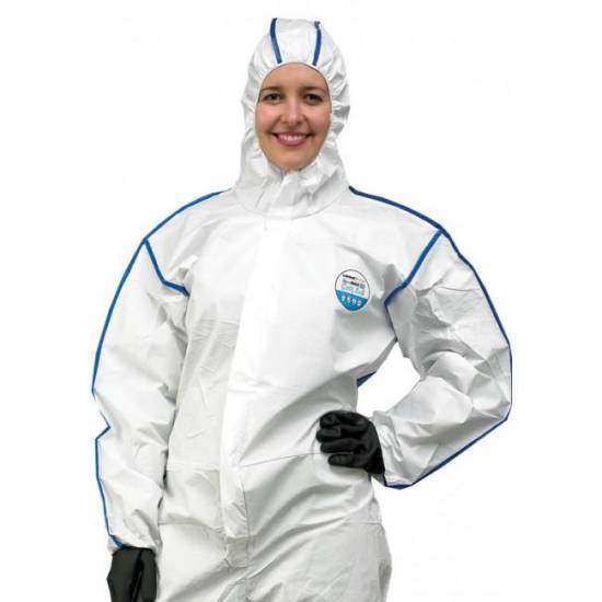 Produit d'hygiène Combinaison Cool suit Type 5/6 taille LGE avec panneaux dorsal respirant Lakeland