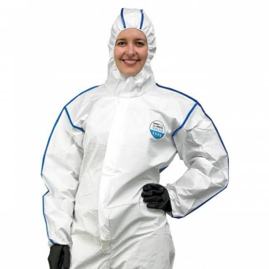 Produit d'hygiène Combinaison Cool suit Type 5/6 taille MDE avec panneaux dorsal respirant Lakeland