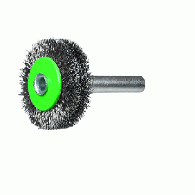 Finition Brosse circulaire ERBW  30X6X6 inox tige 6mm Rhodius