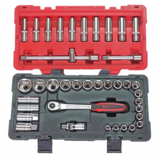 Outillage a main Coffret de douilles et accessoires ULTIMATE® 1/2'', 39 pièces 8 a 34mm KS TOOLS