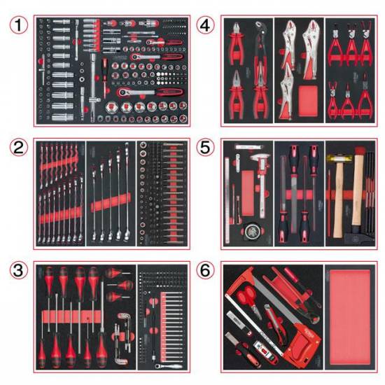 Outillage a main Composition d'outils pour servante 455 pièces KS TOOLS