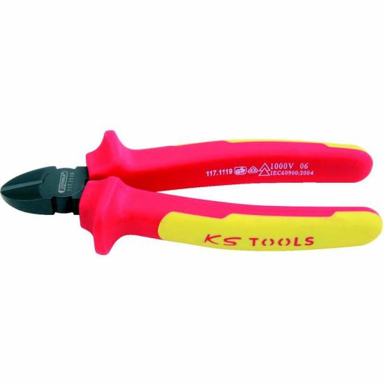 Outillage a main Pince coupante diagonale isolée à poignée bi-composant, L.160 mm KS TOOLS