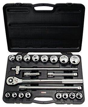 Outillage a main Coffret de douilles 6 pans 3/4 de19mm a 50mm 21 pieces KS TOOLS