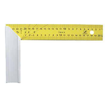 Outillage a main Équerre aluminium lame jaune 250 x 150mm BGT