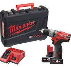 Perceuse visseuse 2 vitesses 44 Nm Mandrin 13 mm Coffret - 2 batteries 12V/4 Ah Milwaukee